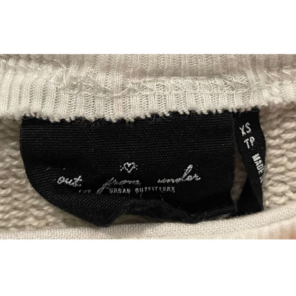 OUT FROM UNDER Grey Round Neck Cropped Sweater - Picture 3 of 4